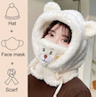 کلاه، ماسک و شال گردن دخترانه (TAR-27-SHEIN) 