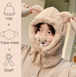 کلاه، ماسک و شال گردن دخترانه (TAR-27-SHEIN) 