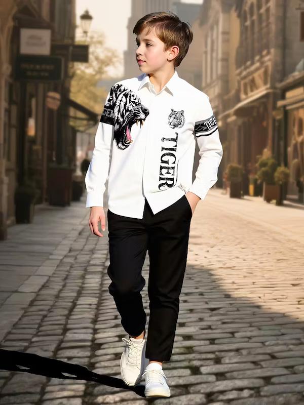 ست پیراهن و شلوار پسرانه(8 تا 12 سال)(Min-60.00- TM)