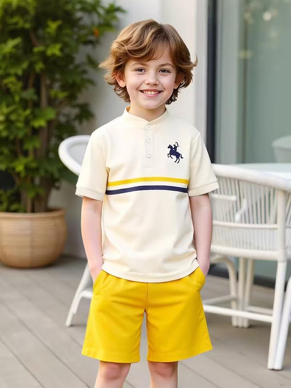 ست تیشرت و شلوارک پسرانه(9 تا 11 سال)(Min-34.00- TM)