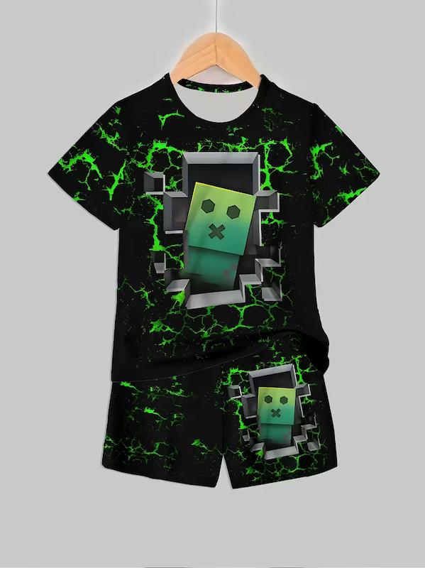 ست تیشرت و شلوارک پسرانه(5 تا 14 سال)(Min-12.39 TM)