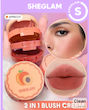 پالت دو منظوره چشم و گونه شیگلم  (SHEGLAM Apricot Dream) (naf.Shein.22.17)