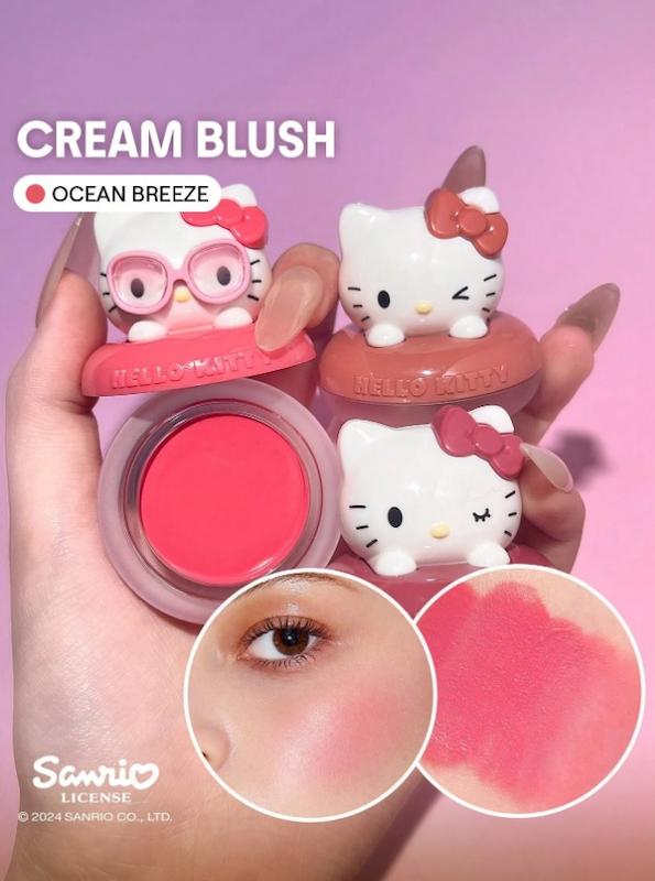 رژگونه کرمی هلو کیتی شیگلم (HELLO KITTY SHEGLAM ) (naf.shein.31.35)
