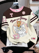 تی‌شرت آستین کوتاه طرح کارتونی رنگی TOM & JERRY ( L تا XS) (TAR-34-SHEIN)