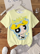تیشرت آستین کوتاه یقه گرد زنانه مدل POWERPUFF GIRL ( L تا XS) (TAR-34-SHEIN)