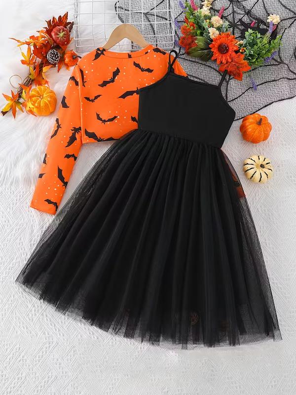 ست تاپ و پیراهن دخترانه(5 تا 10 سال)(Min-38.25 TM)