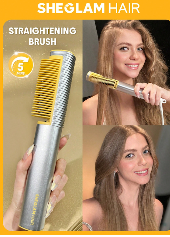 برس صاف کننده حرارتی مو شیگلم ( SHEGLAM ) (naf.shein.86.44)