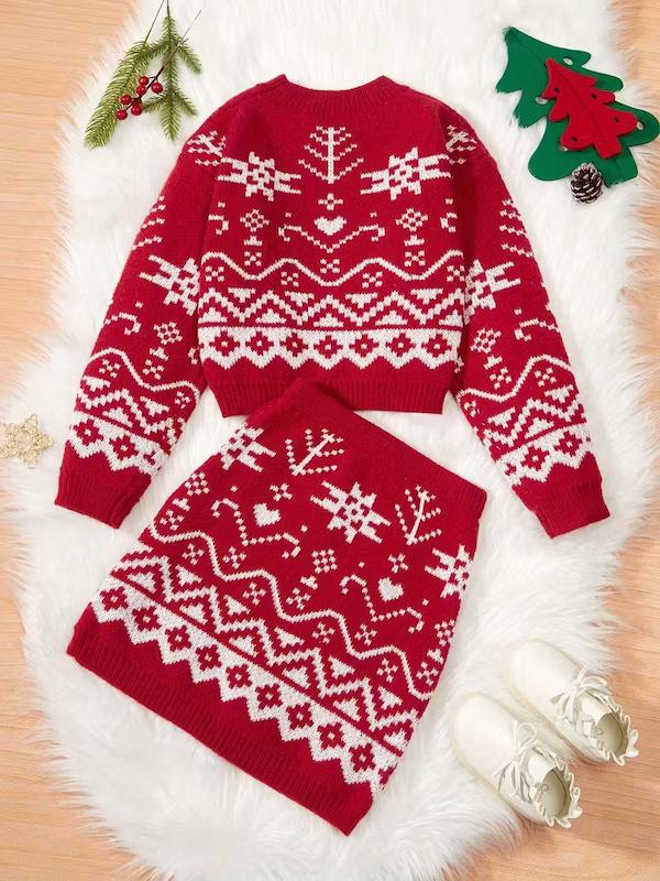 ژاکت و دامن دخترانه(7 تا 14 سال)(Min-56.71 TM)