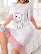 لباس خواب زنانه طرح گربه (XL تا S) (TAR-40-SHEIN)