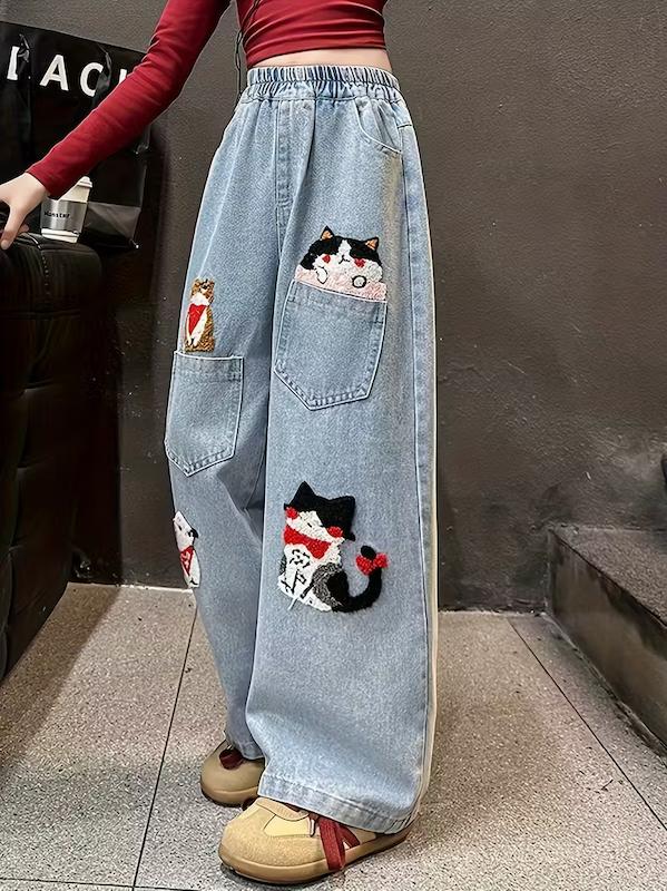 شلوار جین دخترانه ( 7 تا 16 سال ) (Min-59.00-TM)