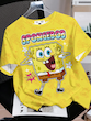 تیشرت زنانه طرح باب اسفنجی SpongeBob (L تا XS) (TAR-34-SHEIN)