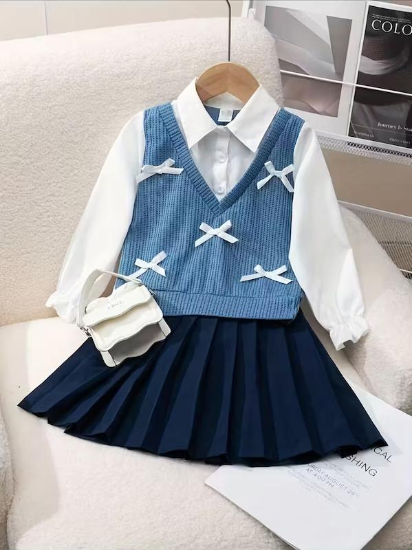 ست پیراهن و دامن دخترانه(1 تا 6 سال)(Min-34.00- TM)