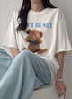 تیشرت زنانه DAZY با طرح خرس (XL تا S) (TAR-47-SHEIN)