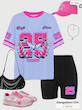 ست 2 تکه لباس اسپرت دخترانه (4 تا 7 سال) (naf.Shein.33.59)