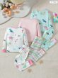 3 ست 2 تکه لباس خواب دخترانه (9 ماه تا 3 سال) و (4 تا 7 سال) (naf.Shein.114.03)
