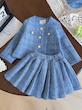 ست کت و دامن دخترانه ( 1 تا10 سال) (Min.61.00-TM)
