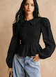 بلوز Poéselle با یقه پیتر پن (L تا XS) (TAR-60-SHEIN)