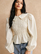 بلوز Poéselle با یقه پیتر پن (L تا XS) (TAR-60-SHEIN)