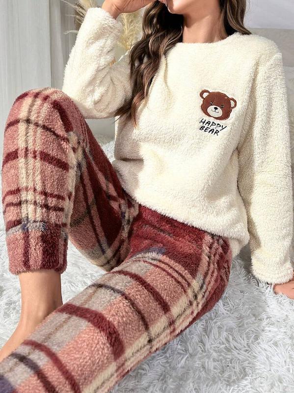 ست لباس خواب زنانه طرح خرس  (XL تا S) (sar-118-SHEIN)