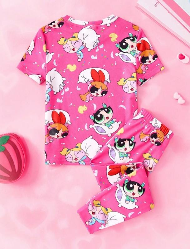 ست دوتیکه تیشرت و شلوار دخترانه (4 تا 7 سال) (naf.shein.39.14)