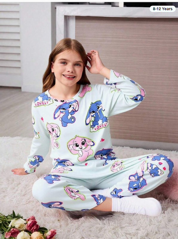 ست لباس خواب دخترانه (8 تا 12 سال) (naf.shein.52.32)