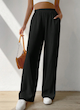 شلوار کتان دمپا گشاد SHEIN EZwear جیب کج ساده (L تا XS) (TAR-76-SHEIN)