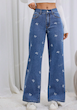 شلوار جین گشاد و بدون کشسان طرح پاپیونی زنانه  (XXL تا S) (TAR-94-SHEIN)