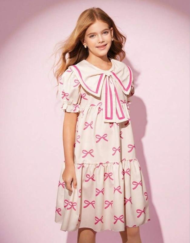 پیراهن مجلسی دخترانه (8 تا 12 سال) (naf.shein.71.05)