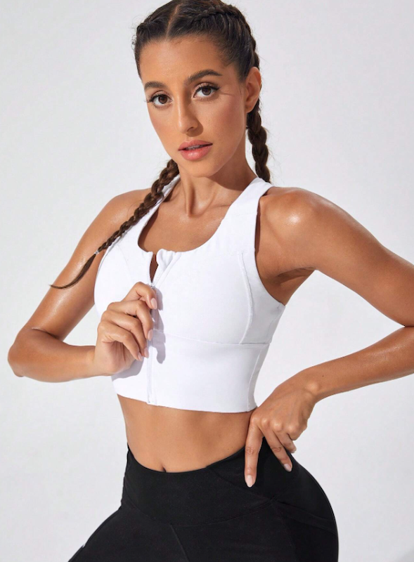 سوتین ورزشی زیپ دار زنانه SHEIN (XL تا S) (TAR-31-SHEIN)