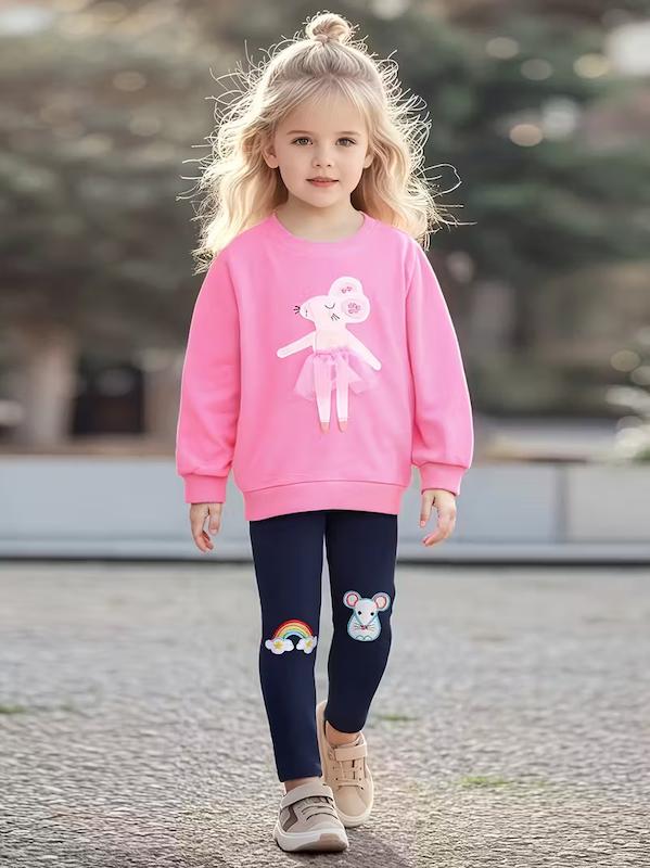 ست بلوز و شلوار دخترانه ( 2 تا 7 سال)(Min-33.85 TM)(DV6137009)