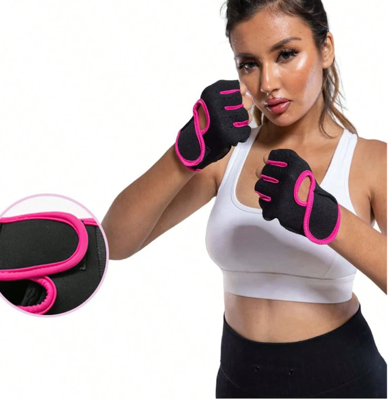 دستکش تناسب اندام وزنه برداری نیم انگشتی یونیسکس (XL تا S) (TAR-15-SHEIN)