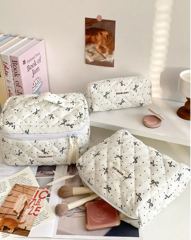 کیف لوازم آرایش لحافی 3 عددی (TAR-13-SHEIN)