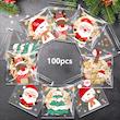 بسته‌بندی پلاستیکی کریسمسی ۱۰۰ عددی (sar-9-TM)