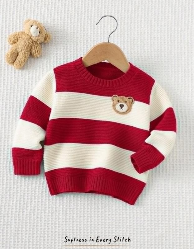 پلیور بافتنی پسرانه (Cozy Pixie) (6 ماه تا 3 سال) (naf.shein.36.31)