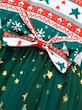 پیراهن دخترانه طرح کریسمس (sar-28-TM)