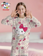 ست لباس خواب دخترانه طرح هلو کیتی SANRIO (1 تا 10 سال) (TAR-23-TM)