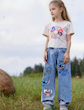 شلوار جینز دخترانه طرح استیج (1 تا 8 سال) (TAR-40-TM)