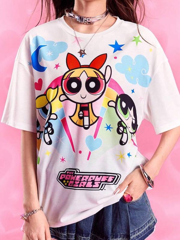 تیشرت دخترانه  (L تا XS) (sar-32-SHEIN)