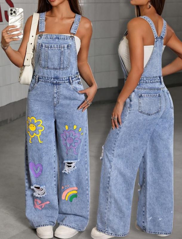 سرهمی جین نوجوان دخترانه (13 تا 16 سال) (naf.shein.105.14)