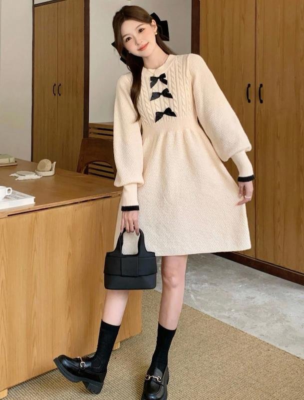 پیراهن بافت نوجوان دخترانه (13 تا 16 سال) (naf.shein.105.21)