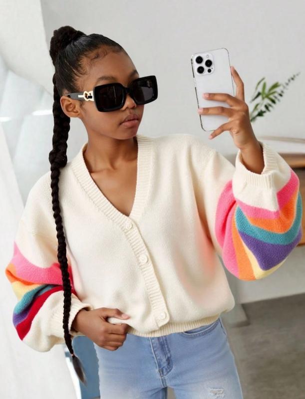 ژاکت بافتنی نوجوان دخترانه (8 تا 16 سال) (naf.shein.61.94)