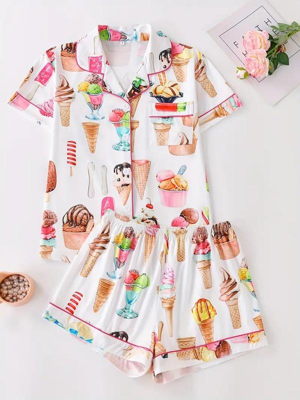 ست 2 تکه لباس خواب دخترانه (sar-27.07-TM)