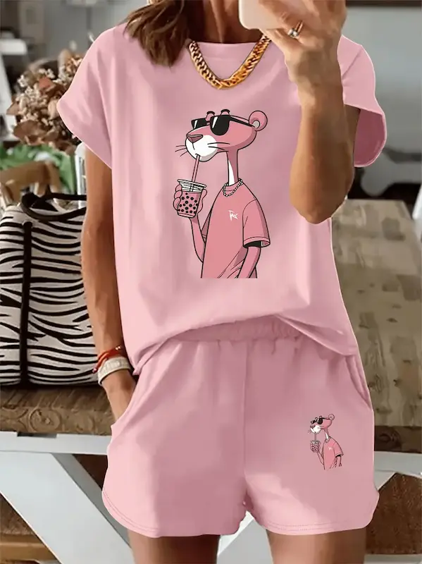 ست دو‌تکه زنانه تابستانی (Peg-37-TM)