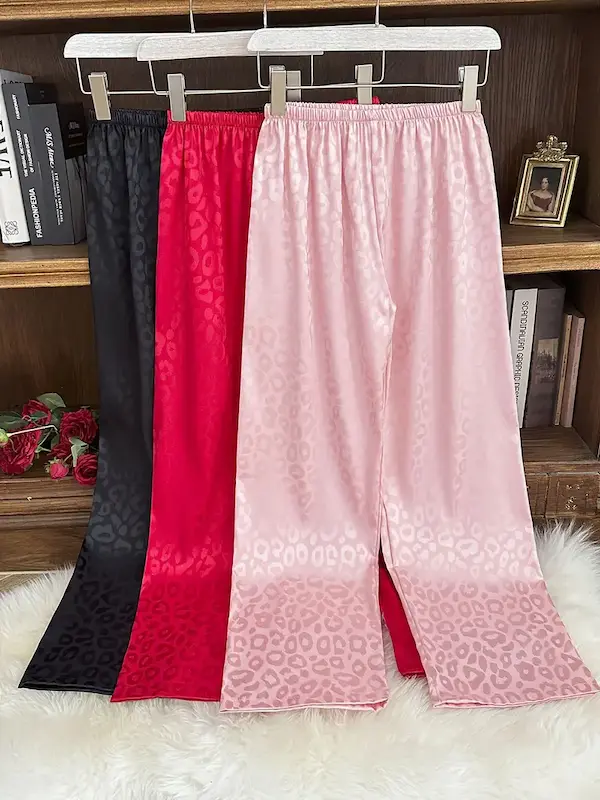 ست سه تکه شلوار خانگی زنانه ژاکارد (Peg-41-TM)