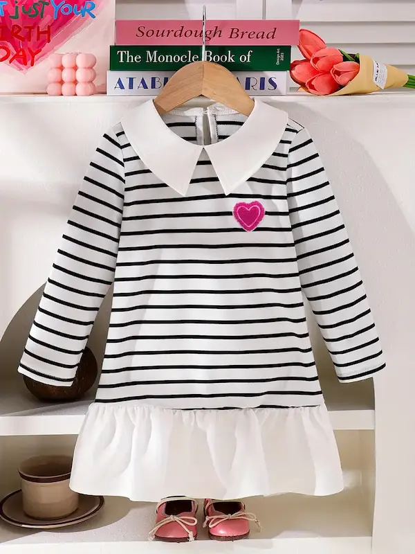 پیراهن دخترانه زمستانی (۳ تا ۷ سال) (sar-24-TM)