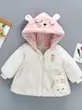 هودی کلاه‌دار دخترانه پاییزی و زمستانی با طرح خرگوش کارتونی(9 ماه تا 3 سال ) (Peg-51-TM)