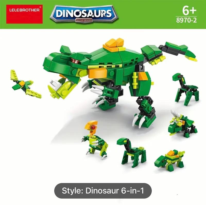 اسباب بازي بلوك هاي ساختماني مدل دايناسور(HED-12.21-TM)