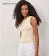 تاپ ساده زنانه SHEIN BASICS (سایز 34 تا 42) (naf.Shein.30.65)