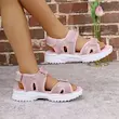 صندل تابستانی دخترانه اکلیلی با بند قابل تنظیم(سایز 25.5 تا 36) (Peg-33-TM)