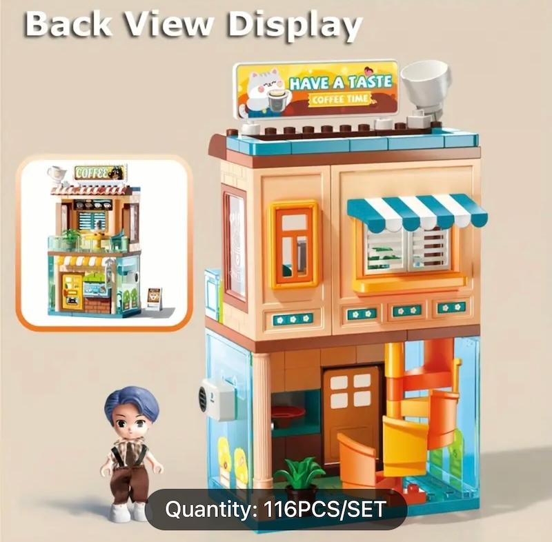 اسباب بازي بلوك مونتاژ ذرات بزرگ 116 عددي(HED-117.32-TM)